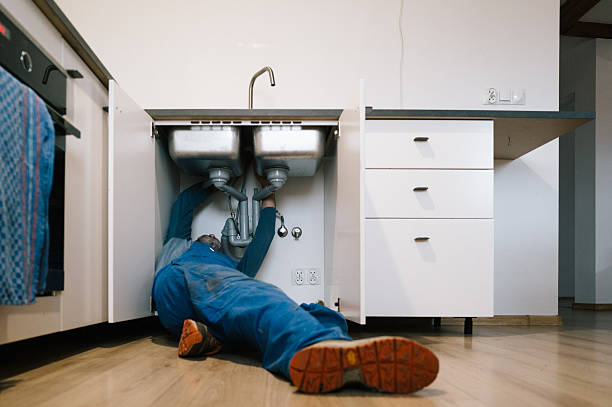 Professional Drain Cleaning technician working in Mertzon, TX
